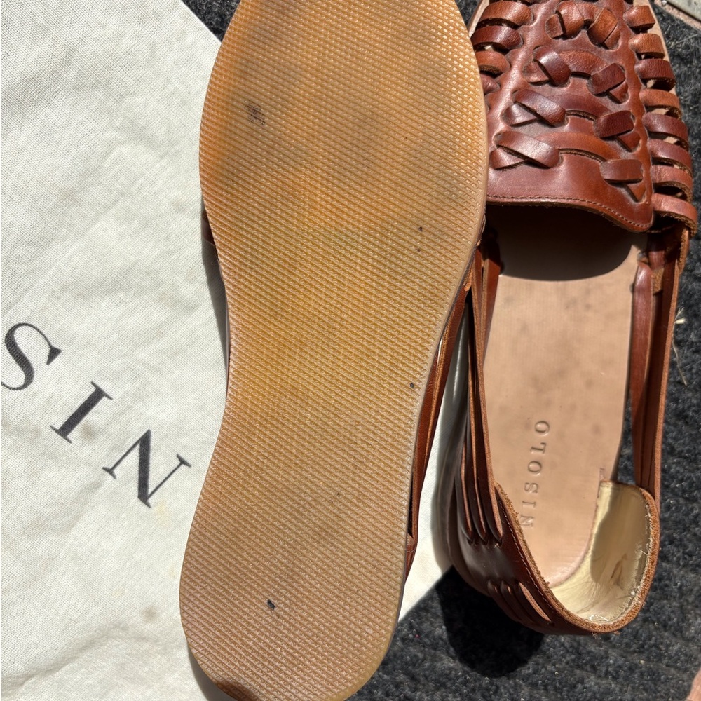 Nisolo Women's Brown Leather Flats - Picture 2 of 3
